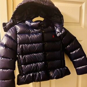 Polo by Ralph Lauren Blue Puffer Jacket with Hood